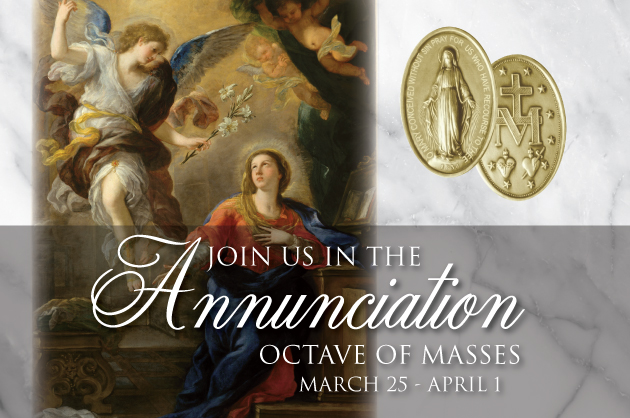 Join Our Annunciation Octave of Masses – March 25-April 1