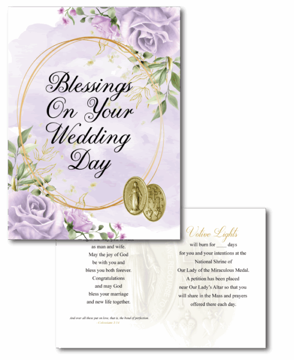 Wedding Votive Light Card Wedding Votive Light Card