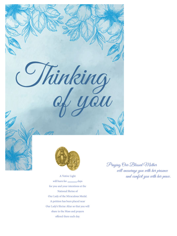 Thinking of You Votive Card