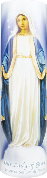 (Artículo en español) Veladora LED de Nuestra Señora de la Gracia