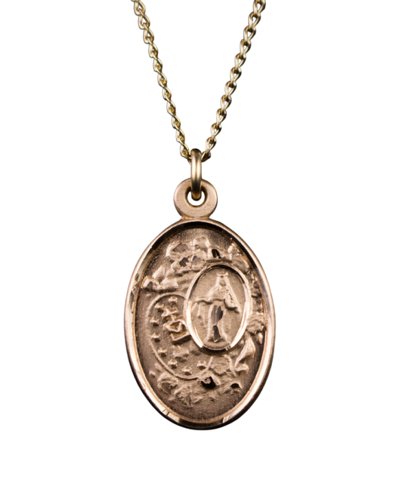 Medalla Milagrosa chapada en oro de 14K