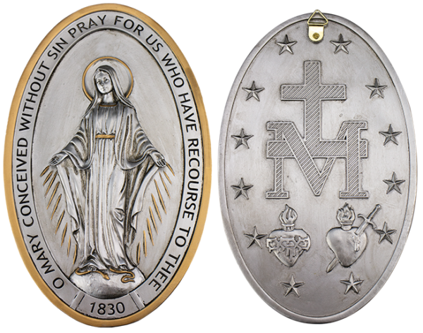 Miraculous Medal Plaque