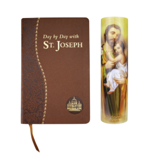 Saint Joseph Book and LED Candle