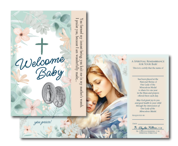 Welcome Baby Spiritual Remembrance Card