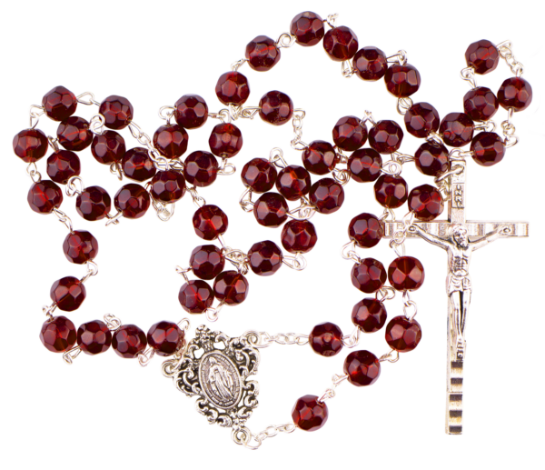 Dark Red Rosary