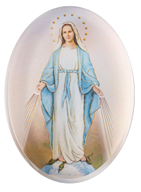 Blessed Mother Glass Paper Weight
