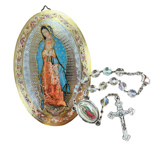 (Artículo en español) Cuadro y denario de la Virgen de Guadalupe