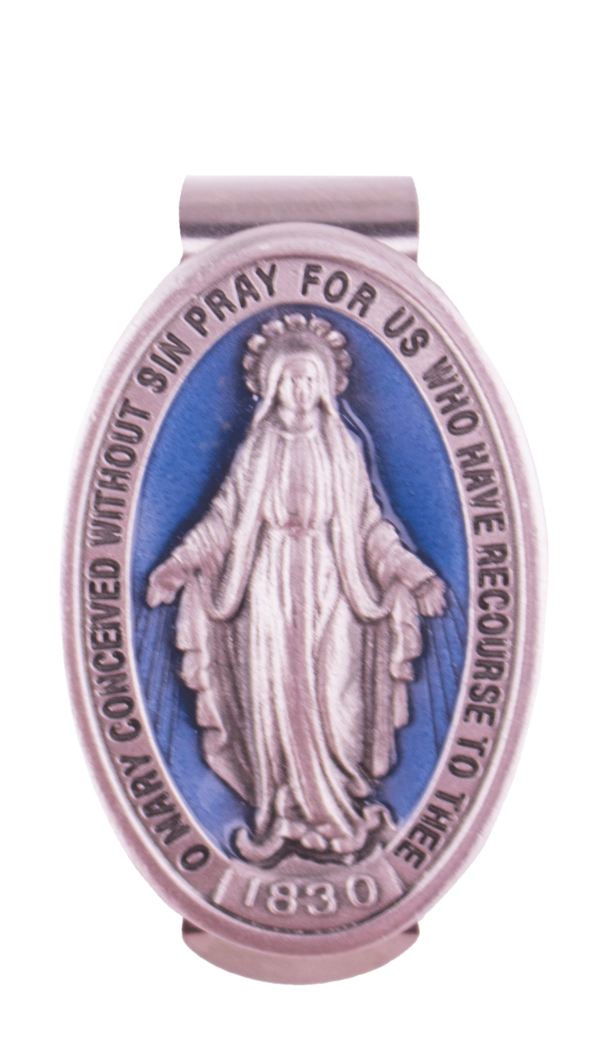Miraculous Medal Visor Clip