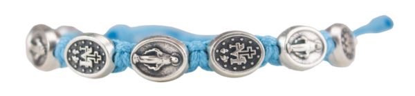 Blue Miraculous Medal Bracelet