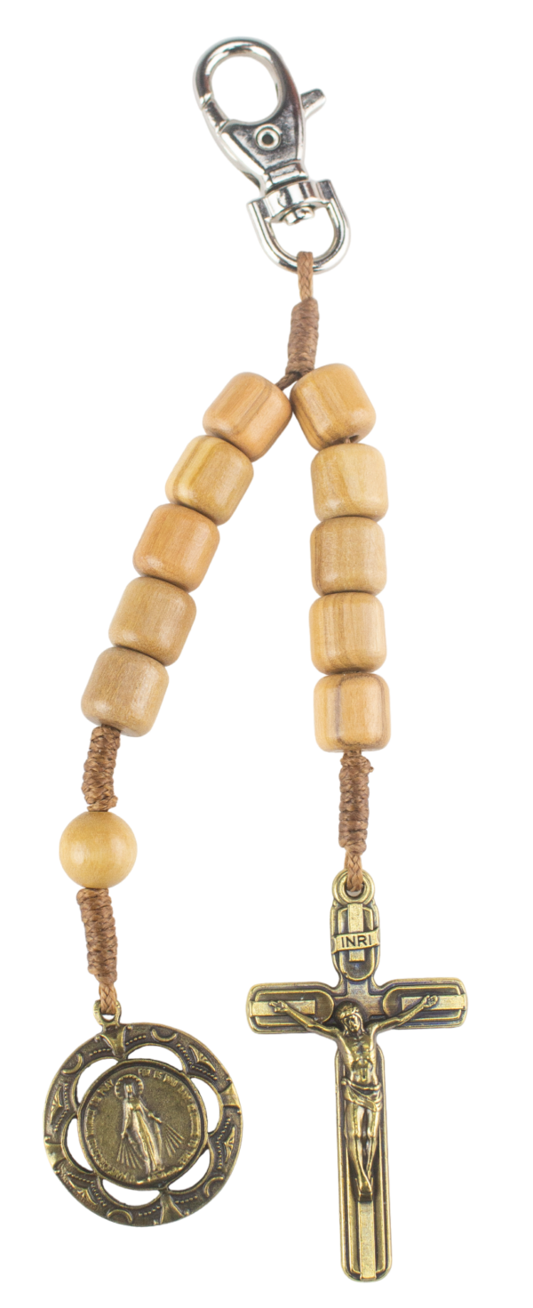 Rosario de madera de olivo
