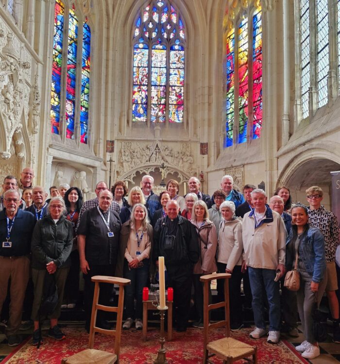 Group photo at Church of Folleville