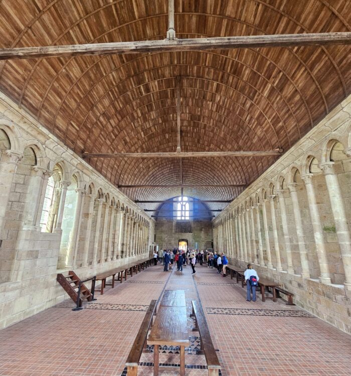 Lunch area Abbey Mont St. Michel