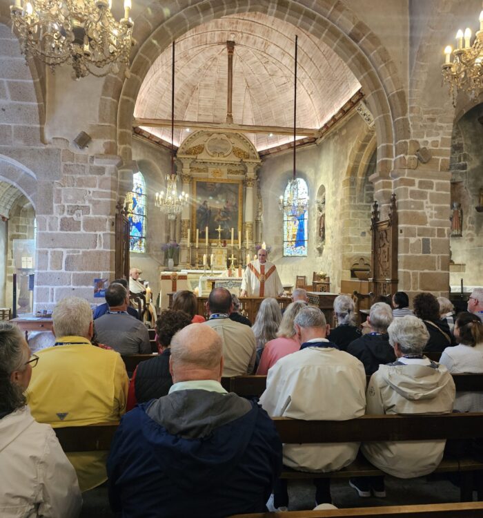 Mass inside Church of Saint Pierre