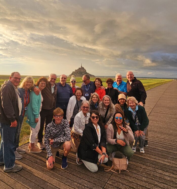 Walking to Mont St. Michel
