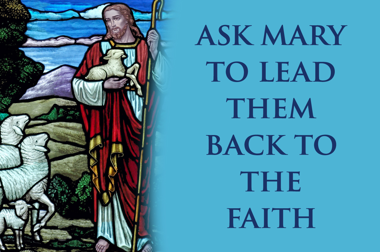 Ask Mary to Lead Them Back to the Faith