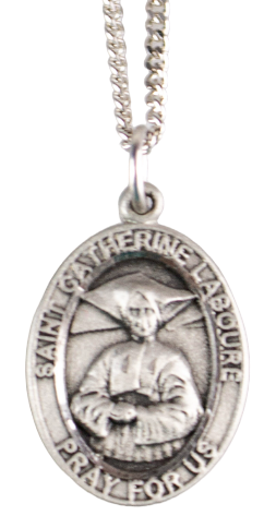 Medalla de Santa Catalina Labouré con cadena