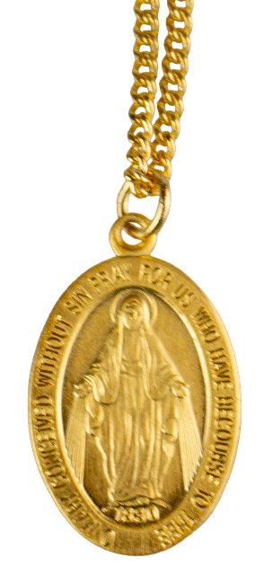 Miraculous Medal and chain