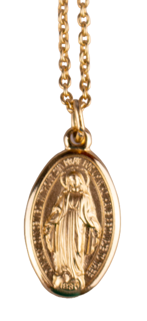 Small Miraculous Medal and Chain