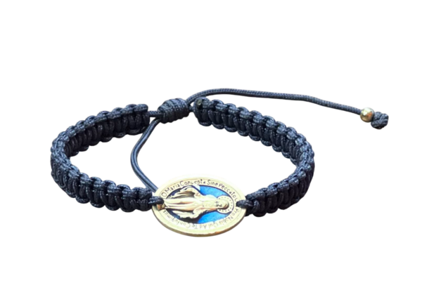 Blue Miraculous Medal Bracelet