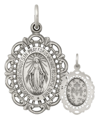 Medalla Milagrosa de plata esterlina