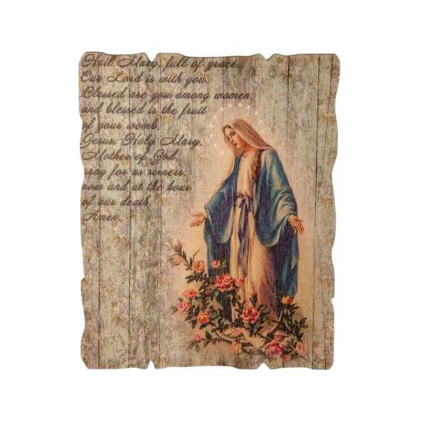 Hail Mary Plaque