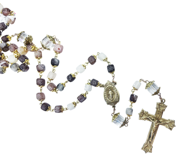 Crystal and Earth-tone Rosary