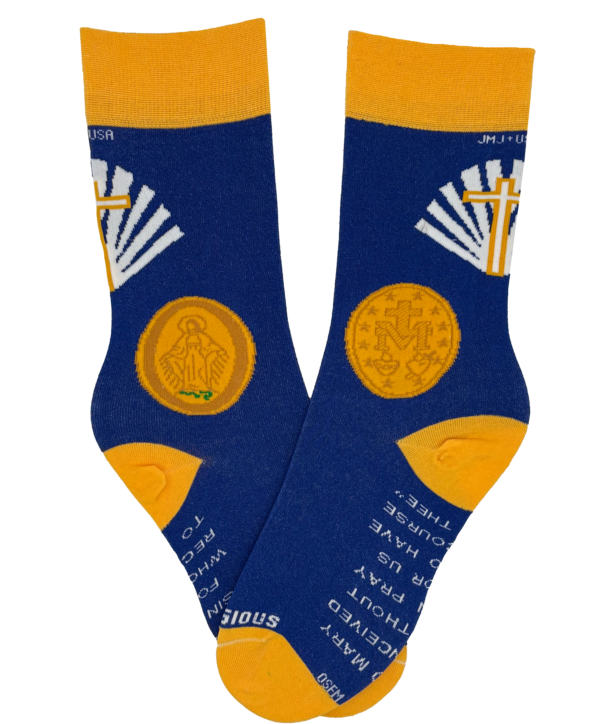 Miraculous Medal Socks