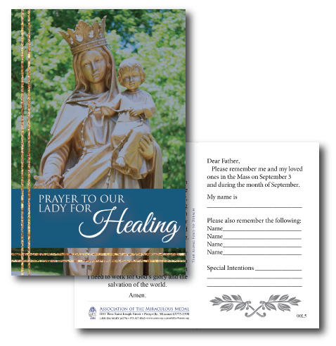 Healing Mass Prayer card- 2025