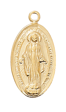 Medalla Milagrosa en plata y oro