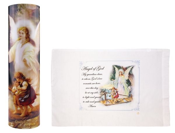Guardian Angel Pillow Case & LED Candle